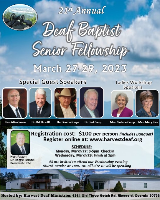 Deaf Baptist Senior Fellowship Harvest Deaf Ministries